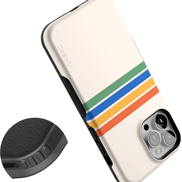 Pre-Loved, Barely Used, Casely Totally Groovy Rainbow Case for iPhone 13 Pro Max - Picture 12 of 12